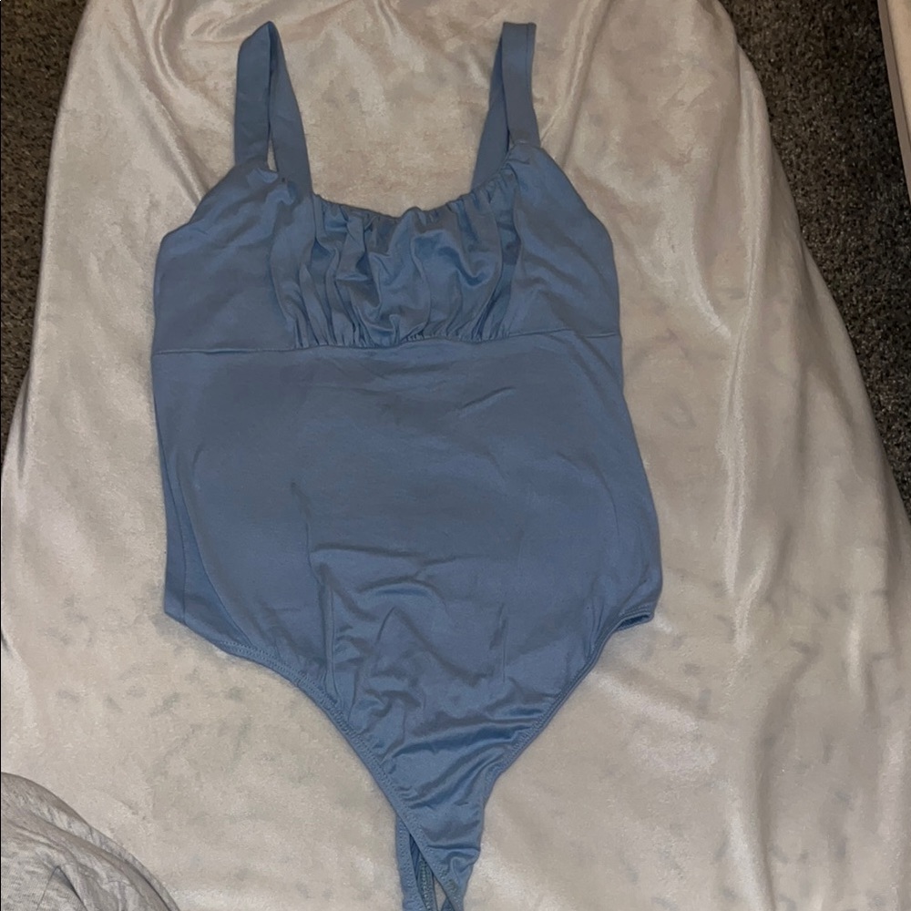 Blue One Piece Swimsuit